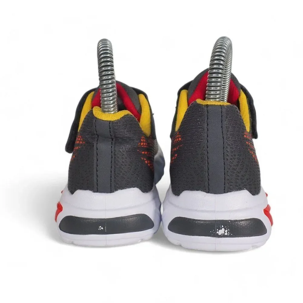 Skechers Flex-Glow Elite Vorlo Light Up Sneakers Grey / Orange / Yellow‎ Youth 2